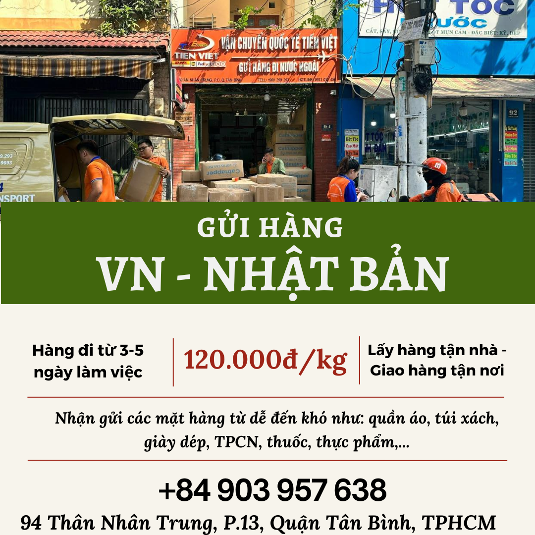 Gửi hàng đi Nhật Bản  - Tiến Việt Express